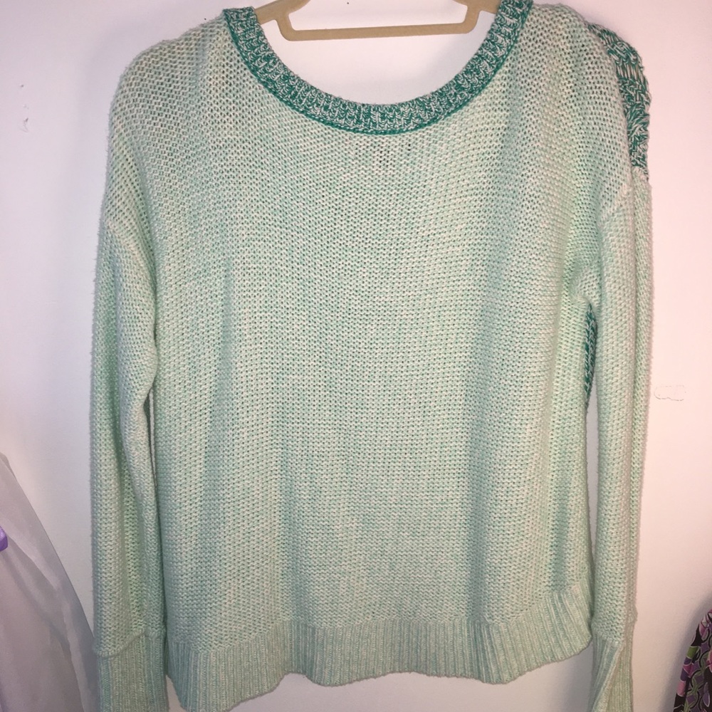 Blue lace sweater - Picture 2 of 4